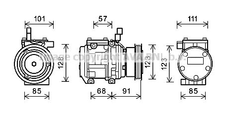 AVA QUALITY COOLING Kompressor,kliimaseade KAAK145